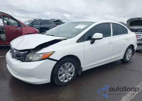 2012 Honda Civic Lx from USA, damaged, VIN 2HGFB2F57CH594137